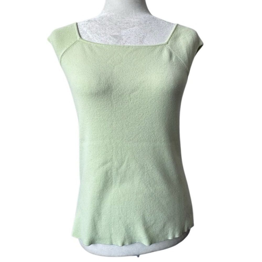 Ann Taylor LOFT Green Top Dressy Career Casual SZ S